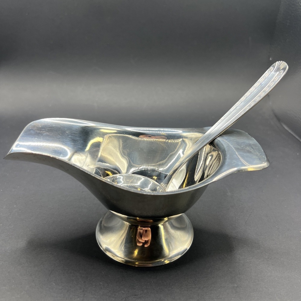 Tramontina Inox Brazil Gravy Boat And Ladle‎ Stainless Steel